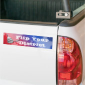 Flip uw districtsstemming 2026 bumpersticker (Op Truck)