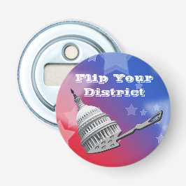 Flip uw districtsstemming 2026 button flesopener