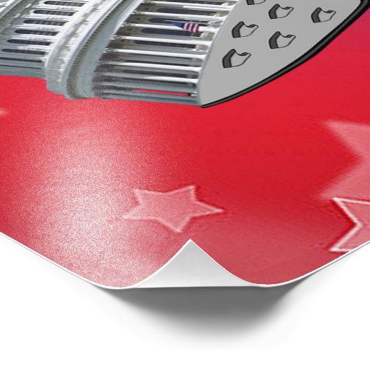 Flip uw districtsstemming 2026 foto afdruk (Hoek)