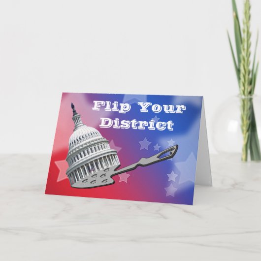 Flip uw districtsstemming 2026 kaart (Voorkant)