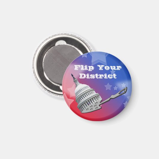 Flip uw districtsstemming 2026 magneet (Voorkant / Achterkant)