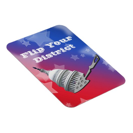 Flip uw districtsstemming 2026 magneet (Rechterzijde)