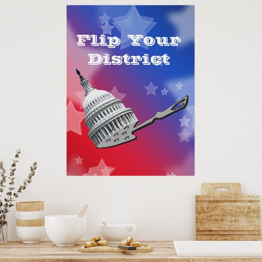 Flip uw districtsstemming 2026 poster (Keuken)