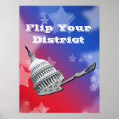 Flip uw districtsstemming 2026 poster (Voorkant)