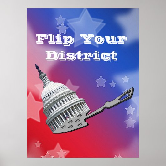 Flip uw districtsstemming 2026 poster (Voorkant)