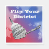 Flip uw districtsstemming 2026 servet (Voorkant)