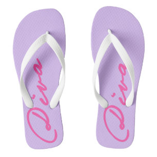FLIP VLIEGT MET DIVAtude! (Roze letters) Teenslippers