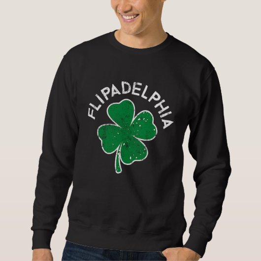 Flipadelphia Philadelphia Lucky C St Patrick's Day Trui (Voorkant)