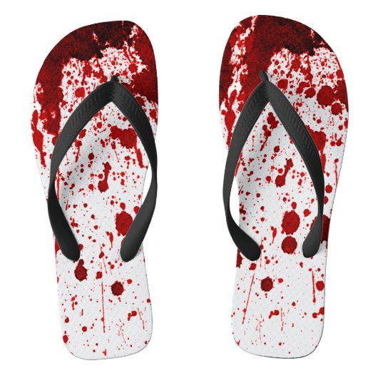 Flipflop Sandalen Bloedplaatje Vampier Gothic Teenslippers (Voetbed)