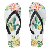 Flipflop Sandalen Bohemian Cactus Succulents Desse Teenslippers (Voetbed)