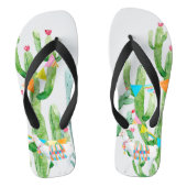 Flipflop Sandalen Boho Llama Bohemian Cacti Woesti Teenslippers (Voetbed)
