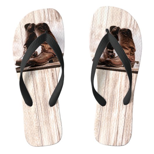Flipflop Sandalen laarzen land rustiek western dra Teenslippers (Voetbed)