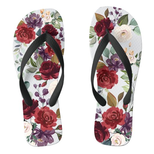 Flipflop Sandalen Wit Roses Goud Geometrisch Teenslippers (Voetbed)