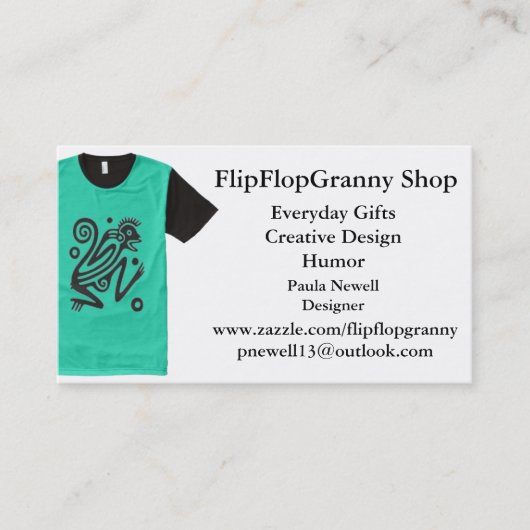 FlipFlopGranny SHOP Visitekaartje (Voorkant)