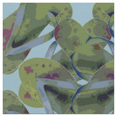 Flipflops Darker Green Design Stof (Close Up)