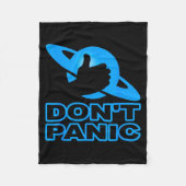 Flipn Sweet Don't Panic  Fleece Deken (Voorkant)
