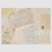 Flipped French Handwriting Tissuepapier (Voorkant)