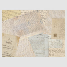 Flipped French Handwriting Tissuepapier