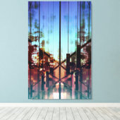 Flipped Lights hedendaagse beeldende kunst fotogra Canvas Afdruk (Insitu (Houten vloer))