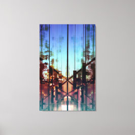 Flipped Lights hedendaagse beeldende kunst fotogra Canvas Afdruk