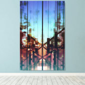 Flipped Lights hedendaagse beeldende kunst fotogra Canvas Afdruk (Insitu (Houten vloer))