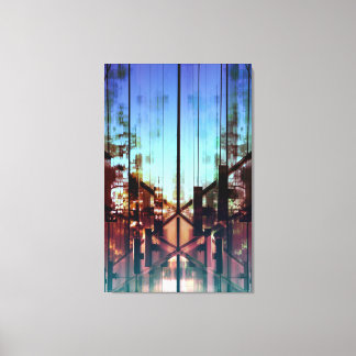 Flipped Lights hedendaagse beeldende kunst fotogra Canvas Afdruk