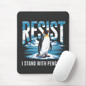 Flipped Up Ik sta bij de pinguïns Muismat (Met muis)