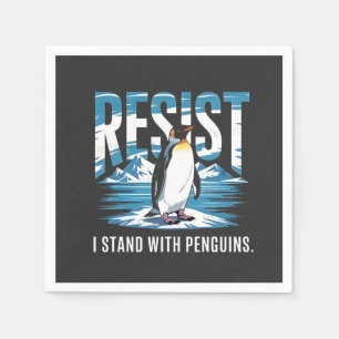 Flipped Up Ik sta bij de pinguïns Servet
