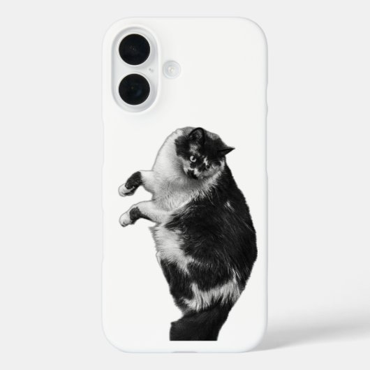 Flipped Whiskers Cat Phone Case (Achterkant)