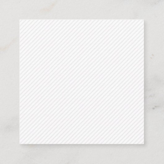 Flipped Words | Modern | Zig Zap Pattern Vierkante Visitekaartje (Achterkant)