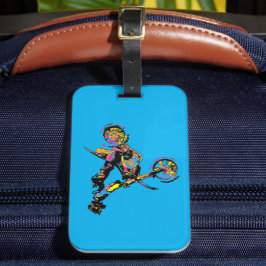 Flippen uit! - Freestyle motorcross stunt Bagagelabel