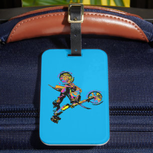 Flippen uit! - Freestyle motorcross stunt Bagagelabel