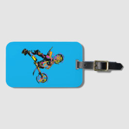 Flippen uit! - Freestyle motorcross stunt Bagagelabel