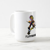 Flippen uit! - Freestyle motorcross stunt Koffiemok (Voorkant links)