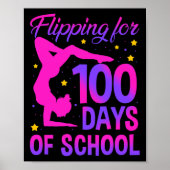 Flippen voor 100 dagen van school gymnast poster (Voorkant)