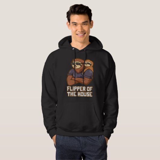 Flipper of the House Daddy Hard Work Dad Dedicatio Hoodie (Voorkant volledig)