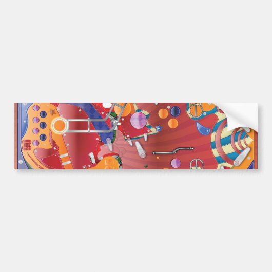 Flipperkast Bumpersticker (Voorkant)
