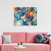 Flipperkast Canvas Afdruk (Insitu (Woonkamer))