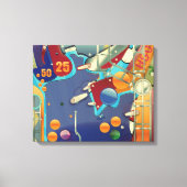 Flipperkast Canvas Afdruk (Voorkant)