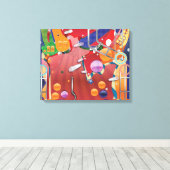 Flipperkast Canvas Afdruk (Insitu (Houten vloer))