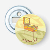 Flipperkast flesopener button flesopener (Voorkant)