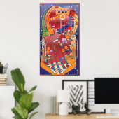 Flipperkast Poster (Thuiskantoor)