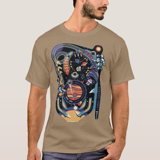 Flipperkast Space Machine van Tobe Fonseca T-shirt (Voorkant)