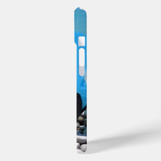 Flippers, kiezels en oceaan Case-Mate iPhone case (Achterkant / Links)