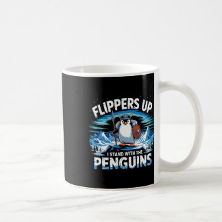 Flippers omhoog Ik sta met de pinguïns grappig Tru Koffiemok
