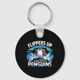 Flippers omhoog Ik sta met de pinguïns grappig Tru Sleutelhanger