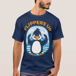 Flippers up grappige pinguïns hoorden eiland tarie t-shirt