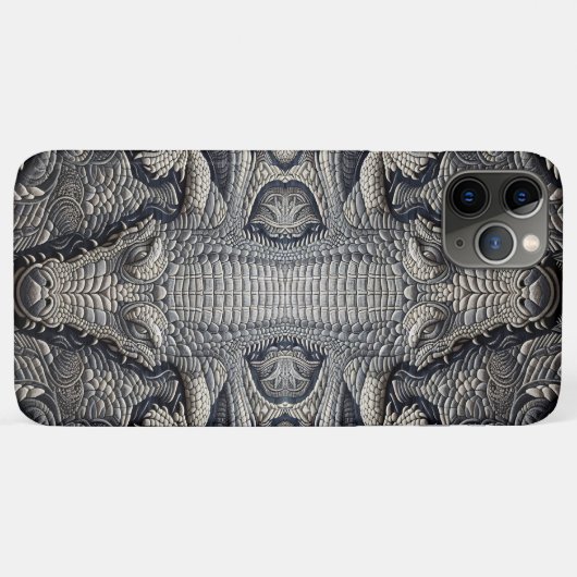 Flippiges cooles Kroko Top Design für Case-Mate iPhone Case (Achterkant (horizontaal))