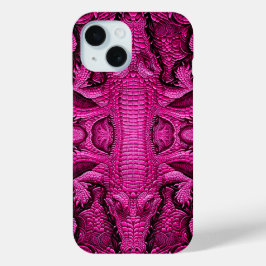 Flippiges cooles Kroko Top Design für iPhone 15 Case