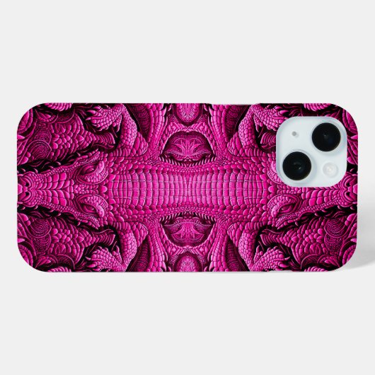 Flippiges cooles Kroko Top Design für Case-Mate iPhone Case (Achterkant (horizontaal))